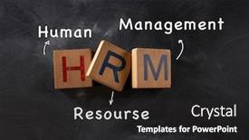  Presentation with management - Audience pleasing PPT theme consisting of hrm-short-form-of-human backdrop and a dark gray colored foreground
