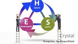  Presentation with health environment - Presentation theme with hse-concept-for-health-safety background and a white colored foreground