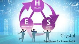  Presentation with health environment - Colorful PPT theme enhanced with hse-concept-for-health-safety backdrop and a arctic colored foreground