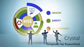  Presentation with environment health safety - Presentation having hse-concept-for-health-safety background and a light blue colored foreground
