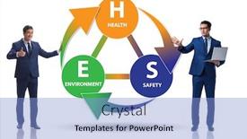  Presentation with hse - Presentation design having hse-concept-for-health-safety background and a light blue colored foreground