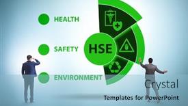  Presentation with environment health safety - PPT theme consisting of hse-concept-for-health-safety background and a light blue colored foreground