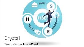  Presentation with environment health safety - Slide deck with hse-concept-for-health-safety background and a white colored foreground