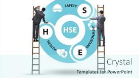  Presentation with hse - PPT theme having hse-concept-for-health-safety background and a cool aqua colored foreground