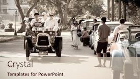  Presentation with vintage car - 