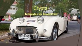  Presentation with classic car - Theme enhanced with hua-hin-december-19-austin background and a tawny brown colored foreground