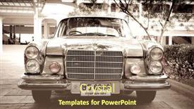  Presentation with mercedes - Presentation theme enhanced with hua-hin-december-19-mercedes background and a tawny brown colored foreground