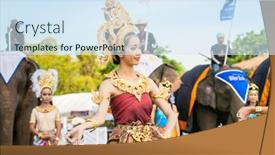  Presentation with polo - Presentation with hua-hin-thailand-august-28 background and a sky blue colored foreground