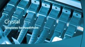  Presentation with optic - Theme with hub as part of internet background and a  colored foreground