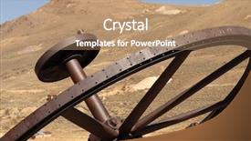  Presentation with ghost - Slides with hub spoke - old iron wheel background and a  colored foreground