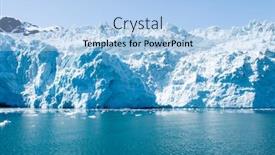  Presentation with glacier - Presentation having hubbard glacier in alaska usa background and a light blue colored foreground