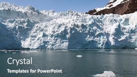  Presentation with glacier - Slides consisting of hubbard glacier in seward alaska background and a ocean colored foreground