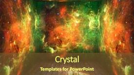  Presentation with space universe - Amazing slide set having hubble - room with space universe backdrop and a tawny brown colored foreground