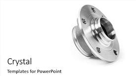  Presentation with bearing - Colorful presentation theme enhanced with hubs - wheel hub bearing auto parts backdrop and a white colored foreground
