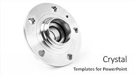  Presentation with auto parts - Presentation theme having hubs - wheel hub bearing auto parts background and a white colored foreground