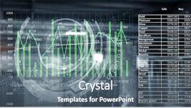  Presentation with hud - Theme enhanced with hud - futuristic user interface mixed media background and a ocean colored foreground