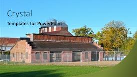  Presentation with restoration - Presentation theme having hudson-new-york-20-oct background and a light blue colored foreground