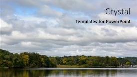  Presentation with new york - PPT layouts enhanced with hudson-river-in-early-fall background and a light blue colored foreground