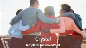  Presentation with hug - PPT theme with hug - tourism travel people leisure background and a tawny brown colored foreground