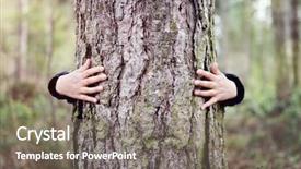  Presentation with giving - Presentation design with hug concept for love nature background and a gray colored foreground