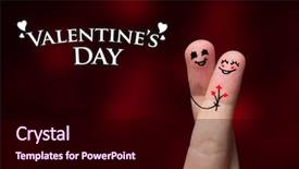  Presentation with hug - Colorful theme enhanced with hug on valentines day theme backdrop and a black colored foreground