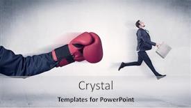  Presentation with boxing - Beautiful slide set featuring huge-boxing-gloves-punches-innocent backdrop and a light gray colored foreground