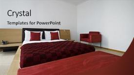  Presentation with rustic purple snapshots - Cool new presentation theme with huge double bed with bedside backdrop and a  colored foreground