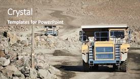  Presentation with tipper truck - Amazing slide set having tipper trucks - huge dump truck transporting granite backdrop and a  colored foreground