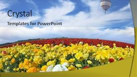  Presentation with lens - PPT layouts with huge field of red background and a light blue colored foreground