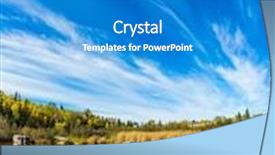  Presentation with manitoba - Slide set having clouds indian summer in manitoba background and a teal colored foreground