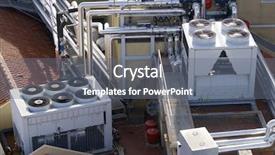  Presentation with air conditioning - Colorful PPT layouts enhanced with huge group of air conditioning backdrop and a gray colored foreground