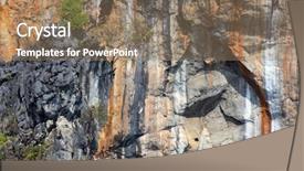  Presentation with prison thailand - Beautiful presentation theme featuring huge limestone cliffs textures backdrop and a coral colored foreground