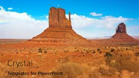  Presentation with indian monument - Beautiful slide deck featuring huge-masses-of-red-sandstone backdrop and a red colored foreground
