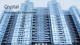  Presentation with multi ethnics - Amazing theme having huge multi storied apartment building backdrop and a light blue colored foreground