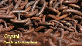  Presentation with anchor - Theme featuring huge old rusty anchor chain background and a  colored foreground