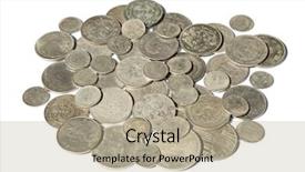  Presentation with silver - Amazing slide set having huge pile of the old backdrop and a mint green colored foreground