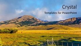  Presentation with field and stream - Cool new theme with huge possessions of a private backdrop and a  colored foreground