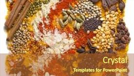  Presentation with chilli - Slide set consisting of huge range of indian spices background and a red colored foreground