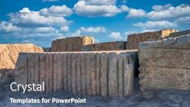  Presentation with blocks - Presentation consisting of huge-rectangular-blocks-of-stone background and a ocean colored foreground