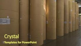  Presentation with newspaper - Presentation consisting of happy older couple in matching outfits talking about something outside background and a ocean colored foreground