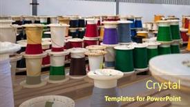  Presentation with cars - Theme consisting of huge-rolls-of-wire background and a  colored foreground