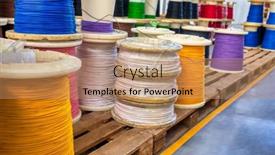  Presentation with cars - PPT theme enhanced with huge-rolls-of-wire background and a coral colored foreground