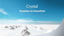  Presentation with salt - Colorful slide deck enhanced with huge-salt-hills-under-clear backdrop and a teal colored foreground