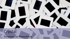  Presentation with collage of a forest - Presentation theme consisting of huge slide collage background close background and a  colored foreground