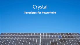  Presentation with solar panels - Colorful slide set enhanced with huge-solar-panels-for-electric backdrop and a teal colored foreground