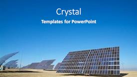  Presentation with solar panels - Slides with huge-solar-panels-for-electric background and a gray colored foreground