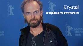  Presentation with weaving - Beautiful slides featuring hugo-weaving-attends-the-photocall backdrop and a ocean colored foreground