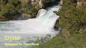  Presentation with new zealand - Slides with huka falls waikato new zealand background and a  colored foreground