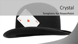  Presentation with hazard - Presentation theme featuring hukum - bowler hat with hide ace background and a light gray colored foreground