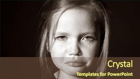  Presentation with black girl sexy fashionable mulatto - PPT layouts with human behaviour - portrait of crying little girl background and a tawny brown colored foreground